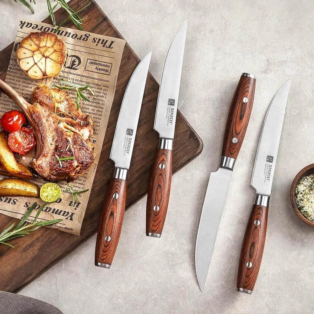 XINZUO Steakmesser Set aus Edelstahl (Einzeln oder 4er Set) - Kochschein