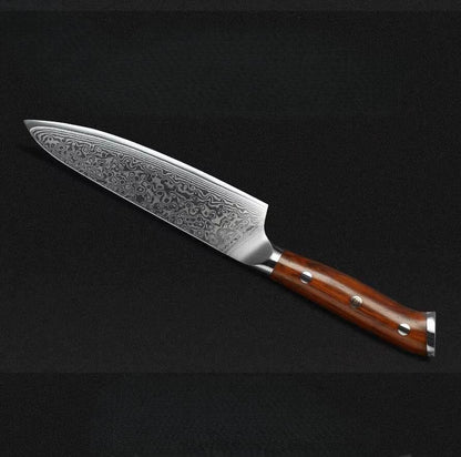 XINZUO Utility Damastmesser 5" – Japanischer Damaskus Stahl - Kochschein