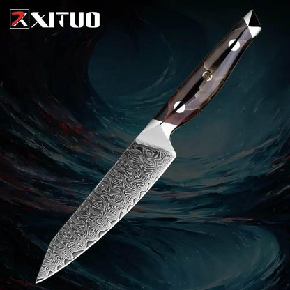 XITUO Exklusives Damastmesser Set | 67-Lagen (Einzeln oder Sets) - Kochschein