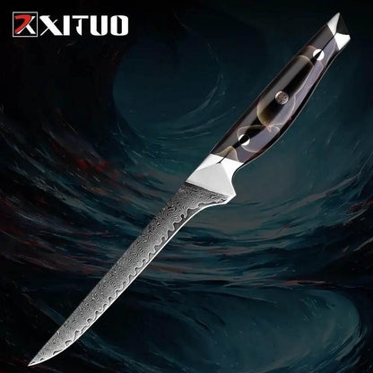 XITUO Exklusives Damastmesser Set | 67-Lagen (Einzeln oder Sets) - Kochschein
