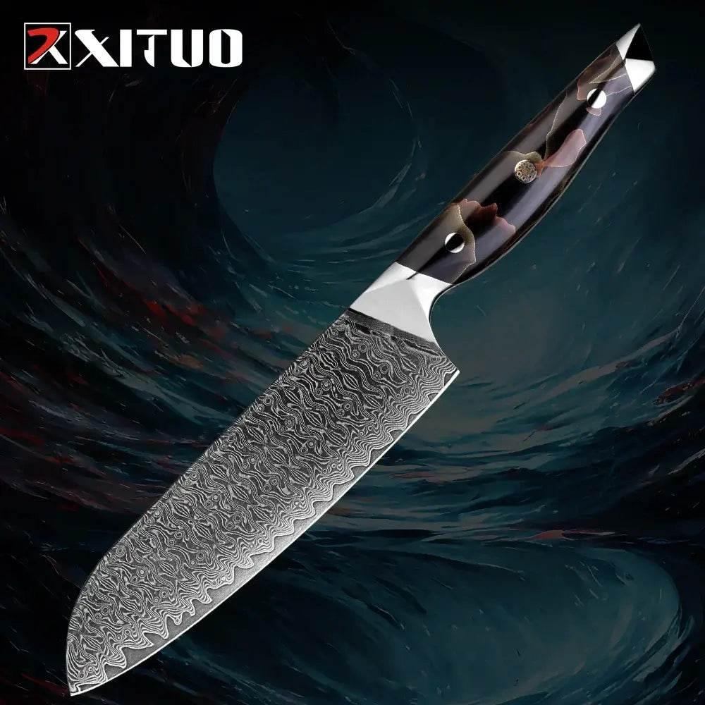 XITUO Exklusives Damastmesser Set | 67-Lagen (Einzeln oder Sets) - Kochschein