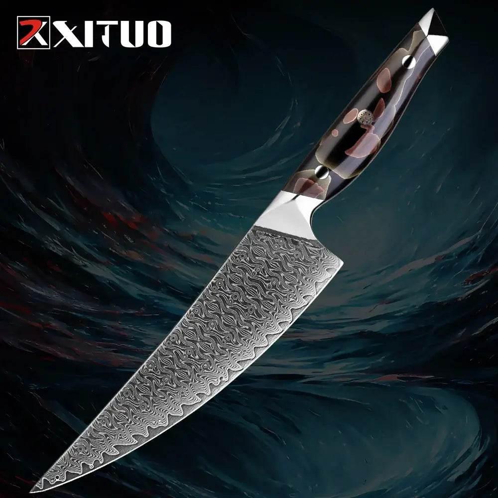 XITUO Exklusives Damastmesser Set | 67-Lagen (Einzeln oder Sets) - Kochschein